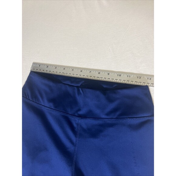 Nike Womens Leggings Medium Blue Dri-Fit Activewear Gym Run Lift Drawstrings - Picture 7 of 10